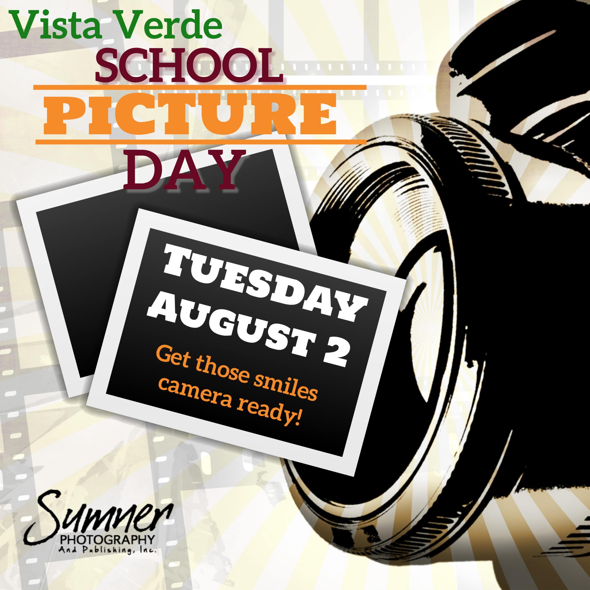 School Picture Day August 2nd Vista Verde PTA