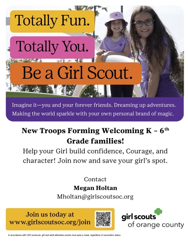 Girl Scouts New Troops Forming Vista Verde Pta 3154