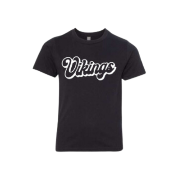 Vikings Collection Youth T-Shirt (Black)