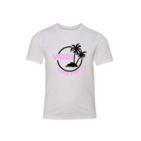 Palms Collection Youth T-Shirt (White/Pink)