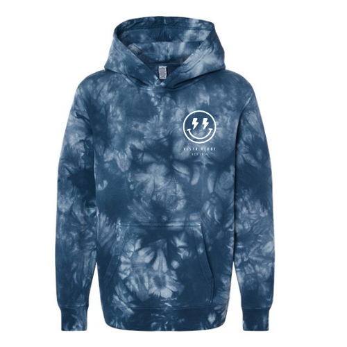 GOOD VIBES Independent Hoodie Adult Tie Dye Hoodie Tie Dye Navy