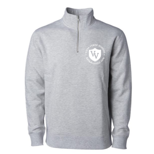 VV PREP SCHOOL Independent Trading Unisex Midweight Quarter-Zip Pullover Grey Heather