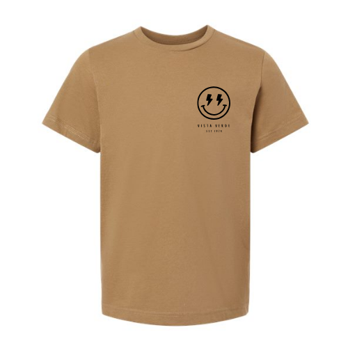 GOOD VIBES LAT Youth Fine Jersey Tee Coyote Brown
