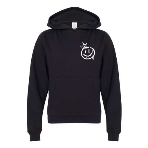 VI-KINGS Independent Trading Youth Hooded Sweatshirt Black