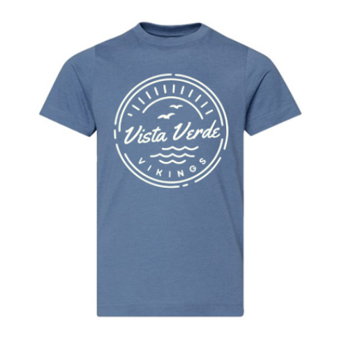 SEASIDE VIKINGS LAT Youth Fine Jersey Tee Indigo