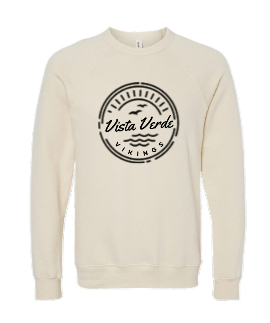 Seaside Vikings Bella+Canvas Adult Sponge Fleece Crewneck Sweatshirt Natural 